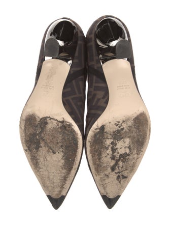 Fendi Zucca FF Logo Mesh Chelsea Boots