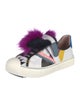 Fendi Leather Printed Sneakers
