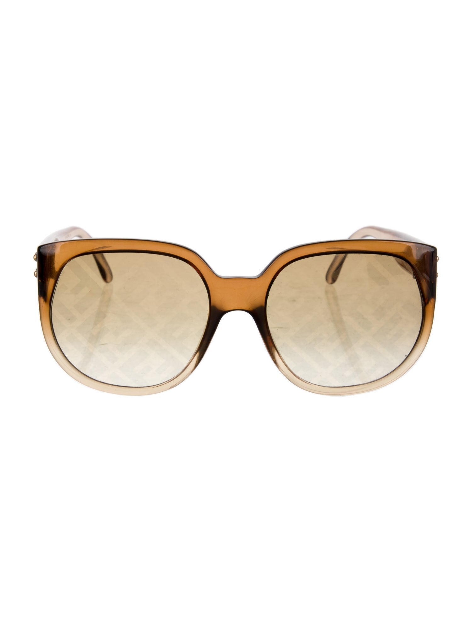 Fendi Zucca FF Logo Oversize Sunglasses