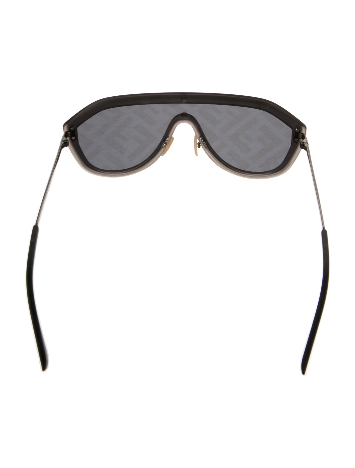 Fendi Zucca FF Logo Shield Sunglasses