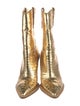 Fendi Embossed Leather Western Boots