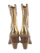 Fendi Embossed Leather Western Boots