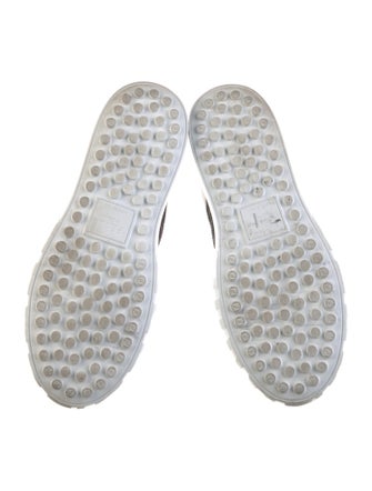 Fendi Zucca FF Logo Leather Sneakers