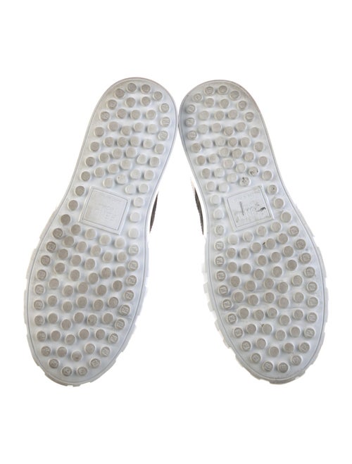 Fendi Zucca FF Logo Leather Sneakers