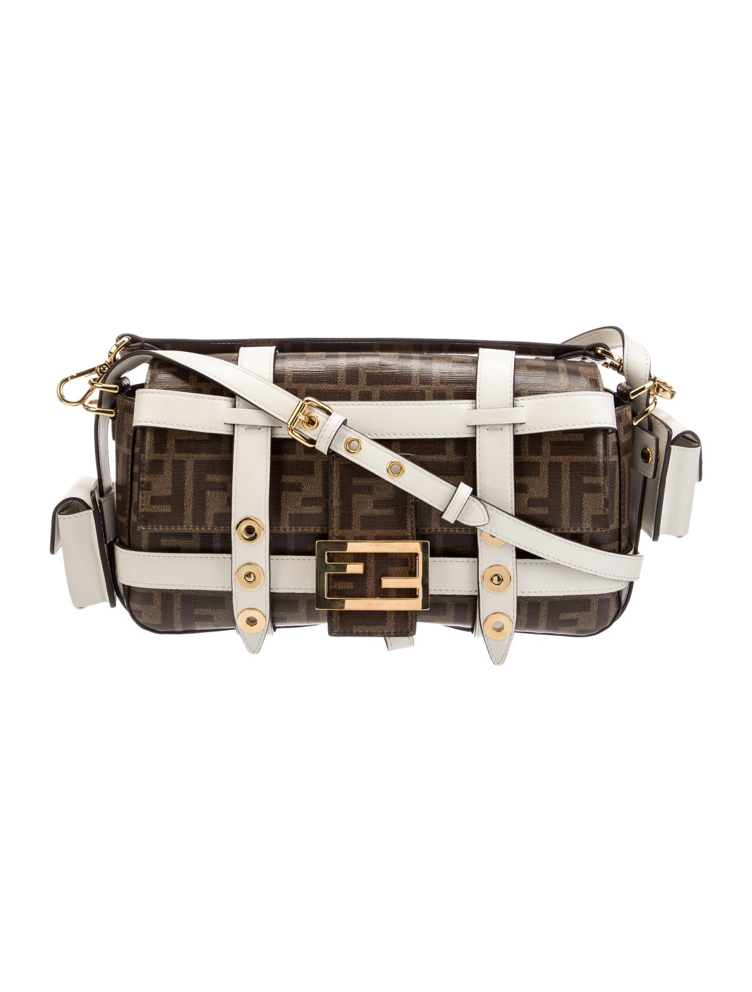 Fendi Zucca FF Top Handle Bag