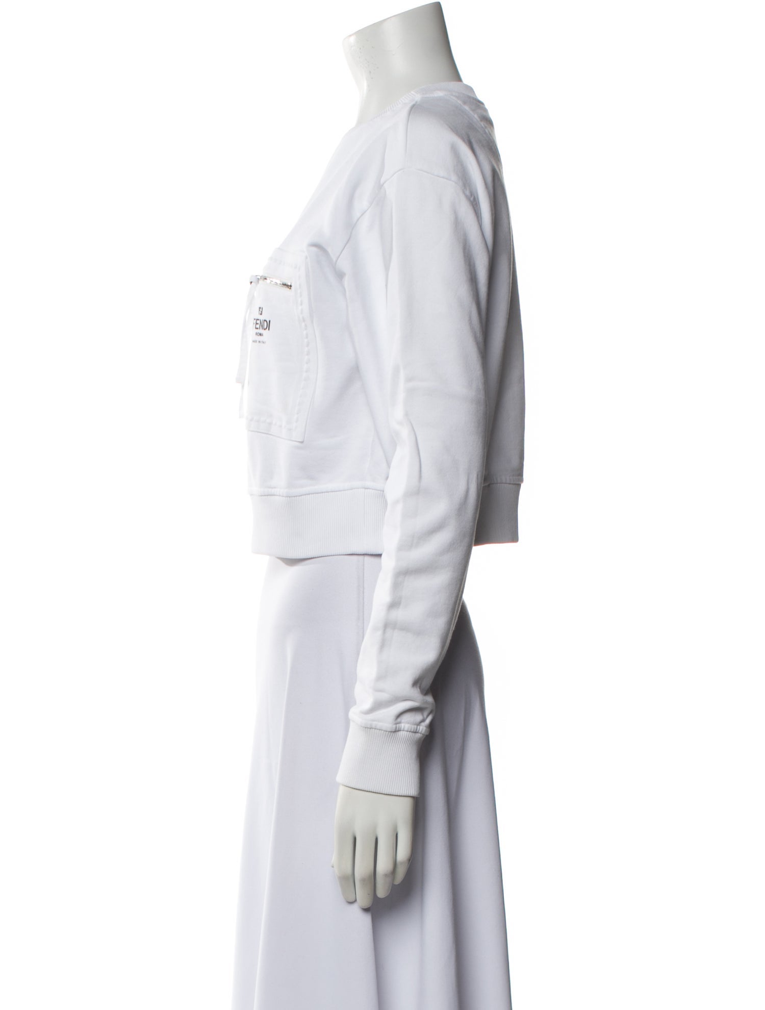 Fendi Crew Neck Long Sleeve Sweatshirt