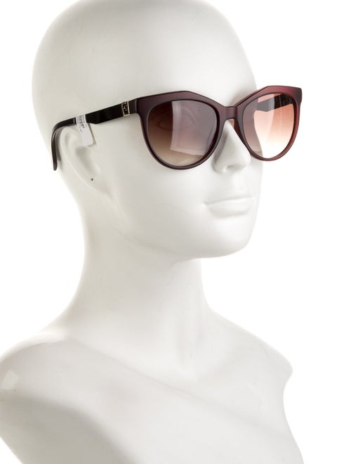 Fendi Zucca FF Logo Cat-Eye Sunglasses