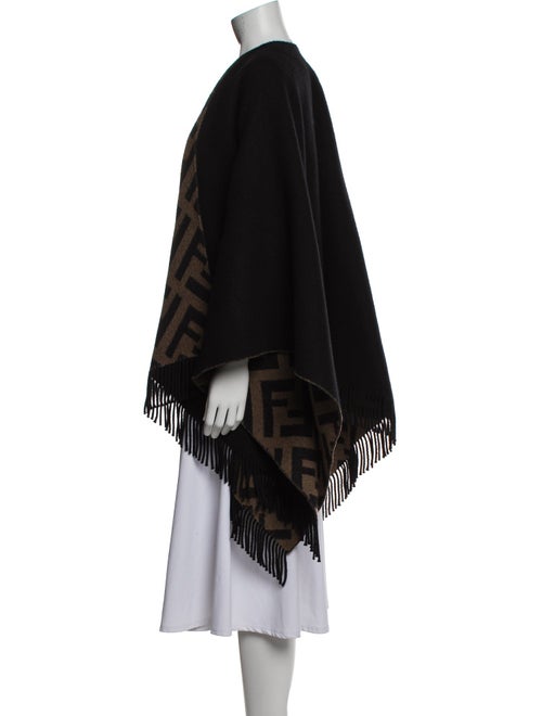 Fendi Printed Open Front Sweater