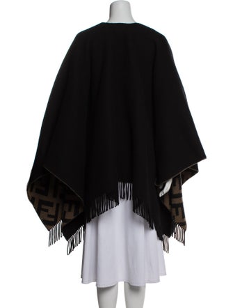 Fendi Printed Open Front Sweater