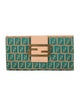 Fendi 2002 Zucchino FF Logo Continental Wallet