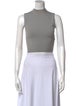 Fendi Mock Neck Sleeveless Crop Top