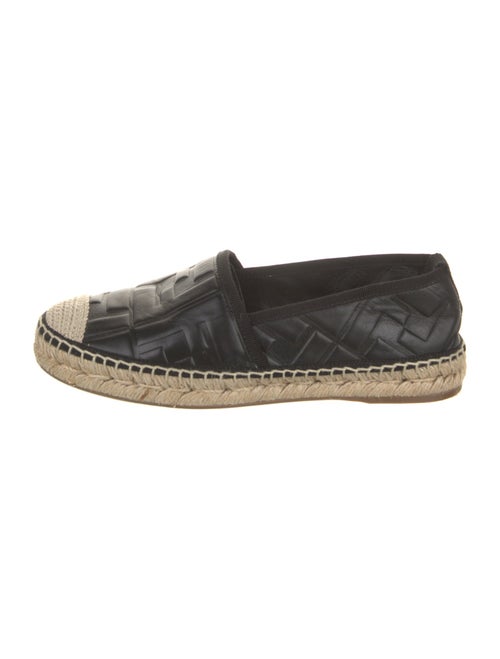 Fendi Zucca FF Logo Leather Espadrilles