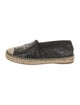 Fendi Zucca FF Logo Leather Espadrilles