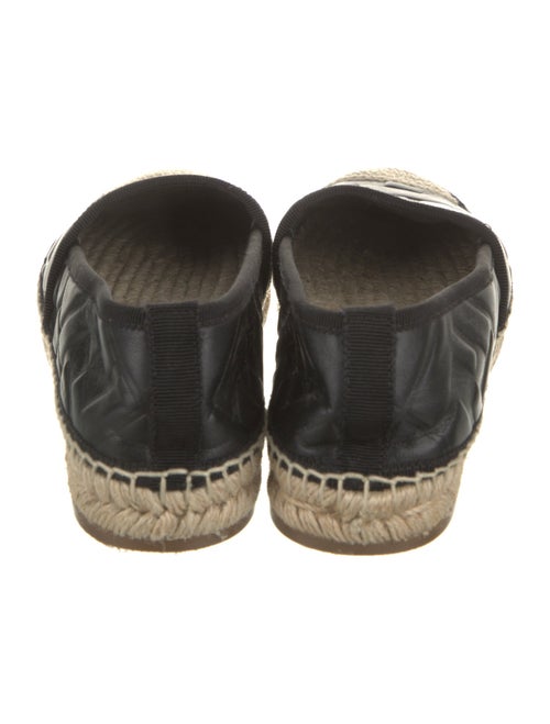 Fendi Zucca FF Logo Leather Espadrilles