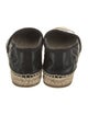Fendi Zucca FF Logo Leather Espadrilles