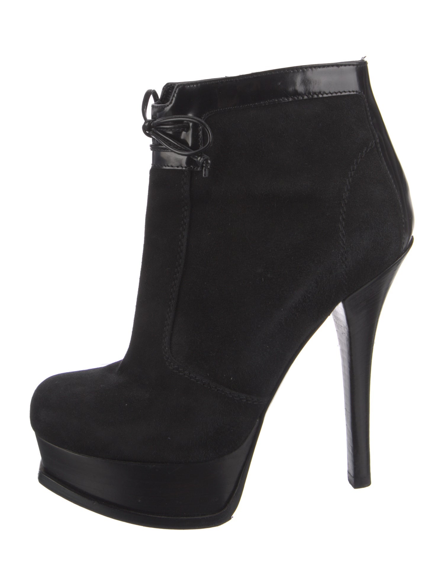 Fendi Suede Bow Accents Boots