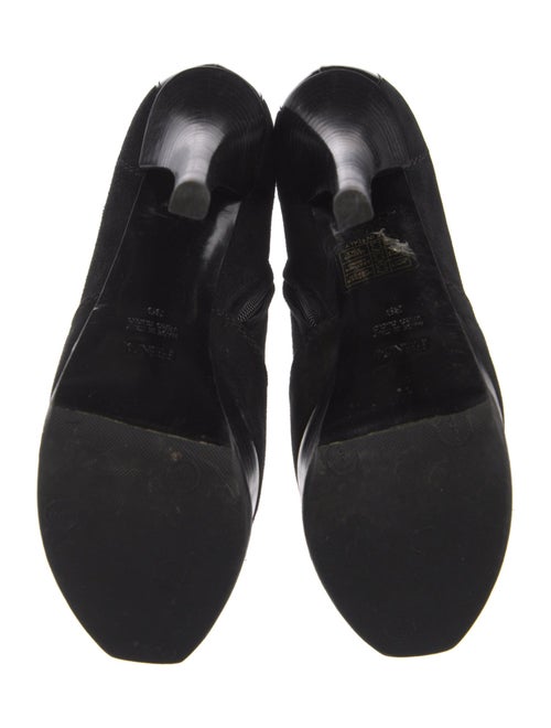 Fendi Suede Bow Accents Boots