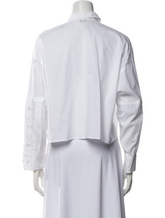 Fendi Long Sleeve Button-Up Top