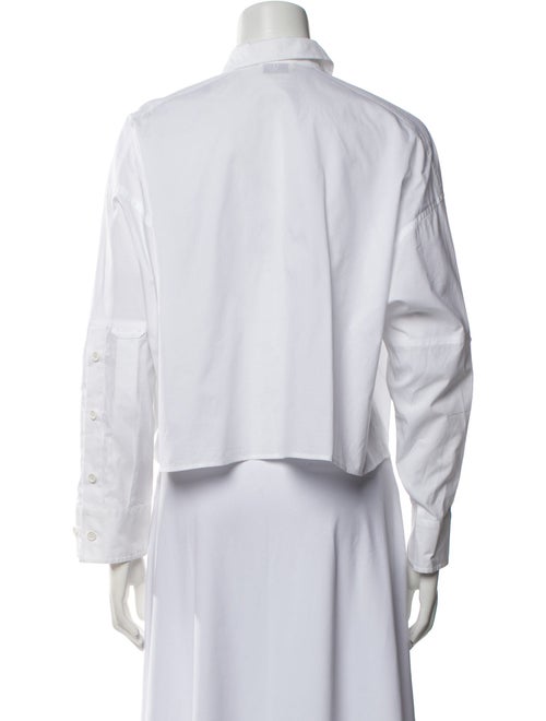 Fendi Long Sleeve Button-Up Top