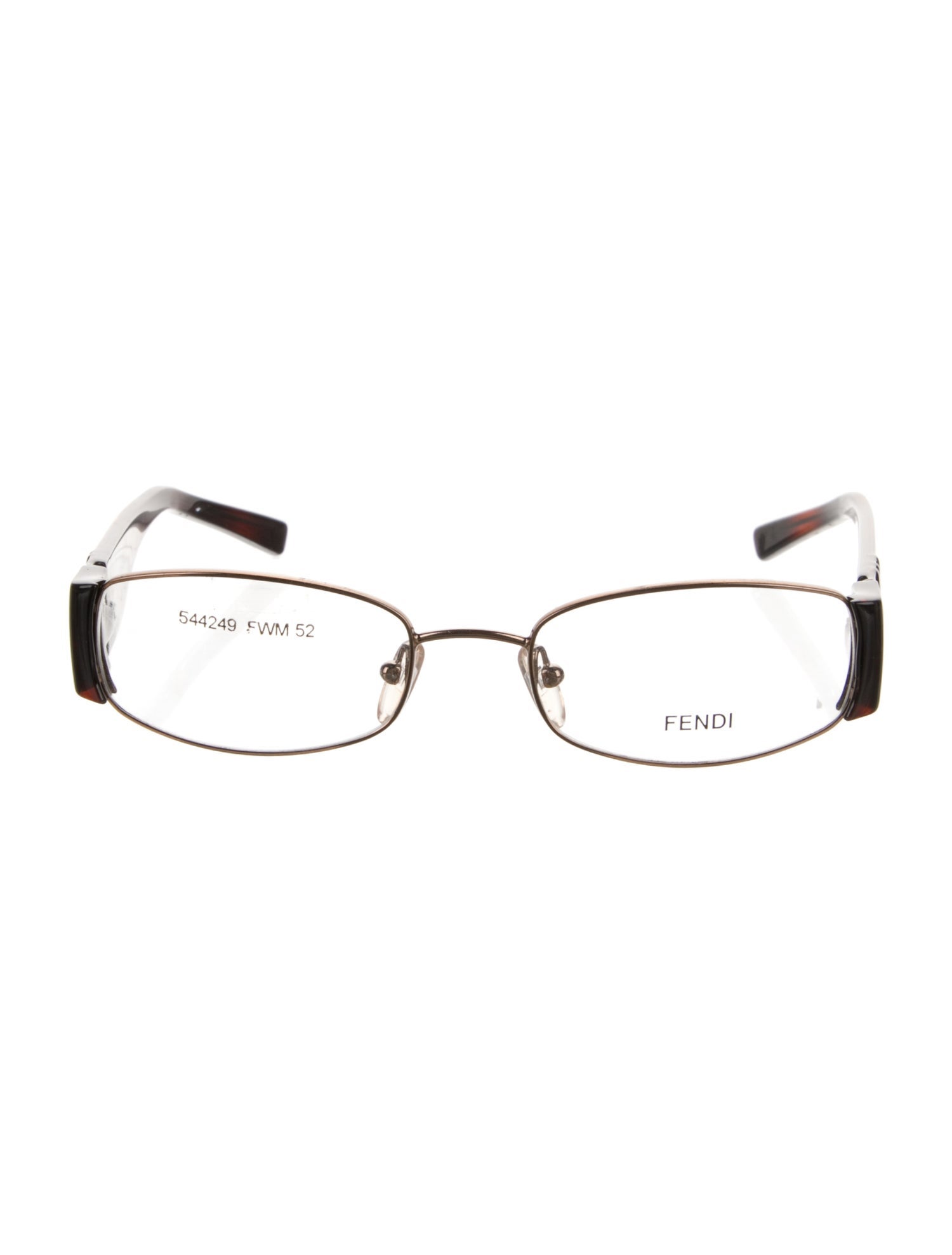 Fendi Zucca FF Logo Round Eyeglasses