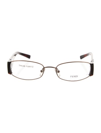 Fendi Zucca FF Logo Round Eyeglasses