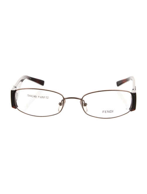 Fendi Zucca FF Logo Round Eyeglasses