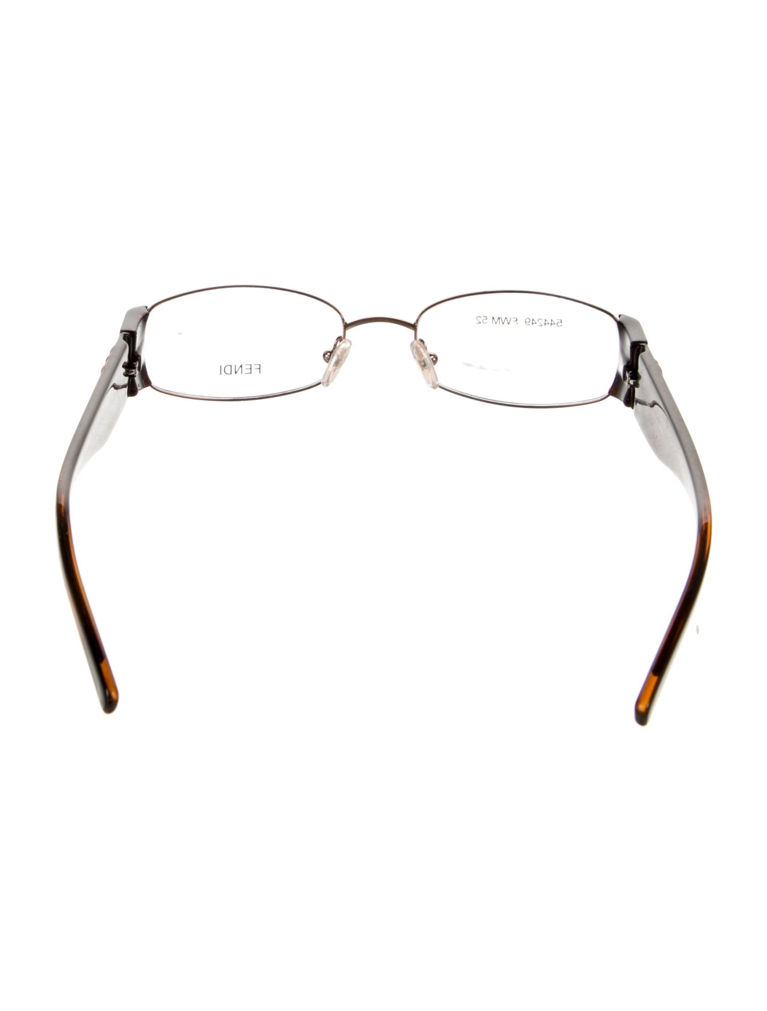 Fendi Zucca FF Logo Round Eyeglasses