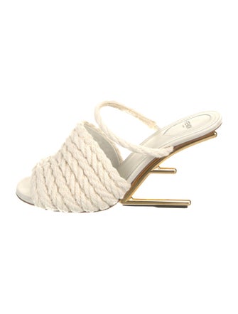Fendi Patterned Braided Accents Slides