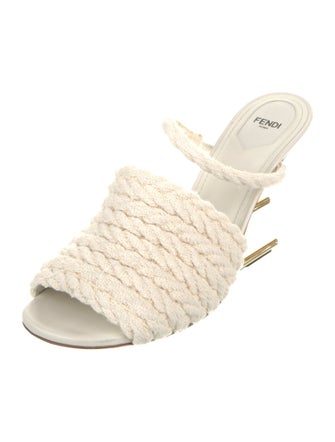Fendi Patterned Braided Accents Slides