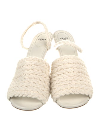 Fendi Patterned Braided Accents Slides