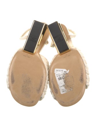Fendi Patterned Braided Accents Slides