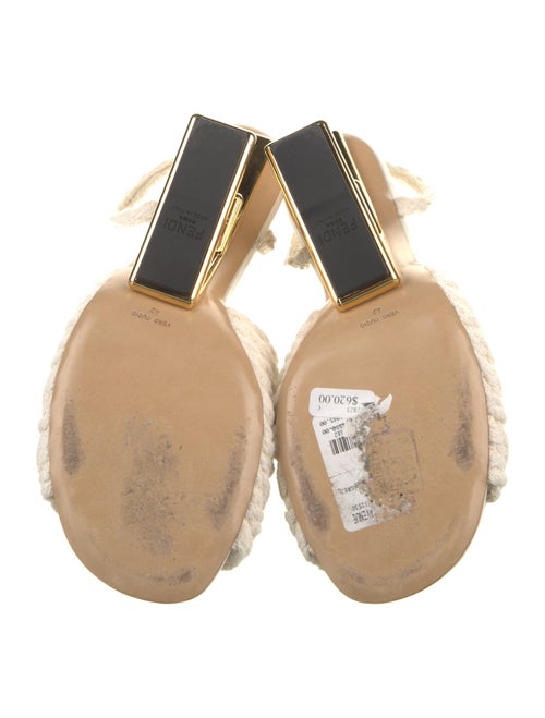 Fendi Patterned Braided Accents Slides