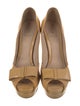 Fendi Patent Leather Bow Accents Pumps