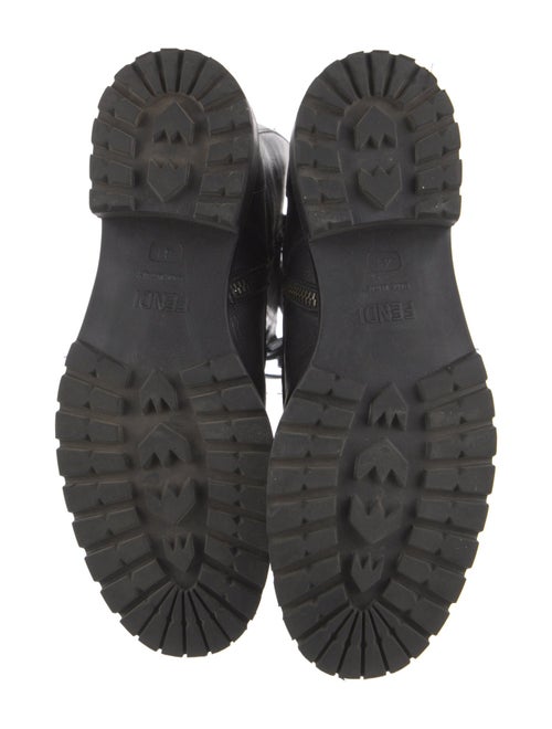 Fendi Leather Lace-Up Boots
