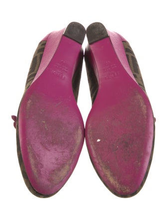Fendi Zucca FF Logo Printed Pumps