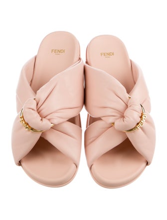 Fendi Leather Slides