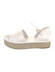 Fendi Zucca FF Logo Leather Espadrilles