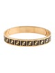 Fendi Enamel FF Forever Hinged Bangle Bracelet