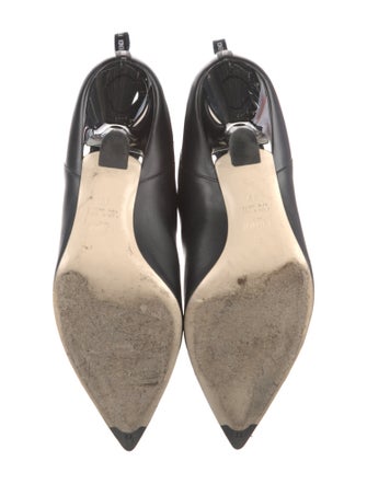 Fendi Leather Leather Trim Embellishment Chelsea Boots