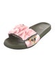 Fendi Zucca FF Logo Satin Slides