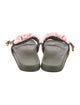 Fendi Zucca FF Logo Satin Slides