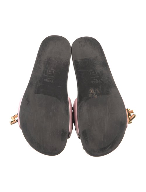 Fendi Zucca FF Logo Satin Slides
