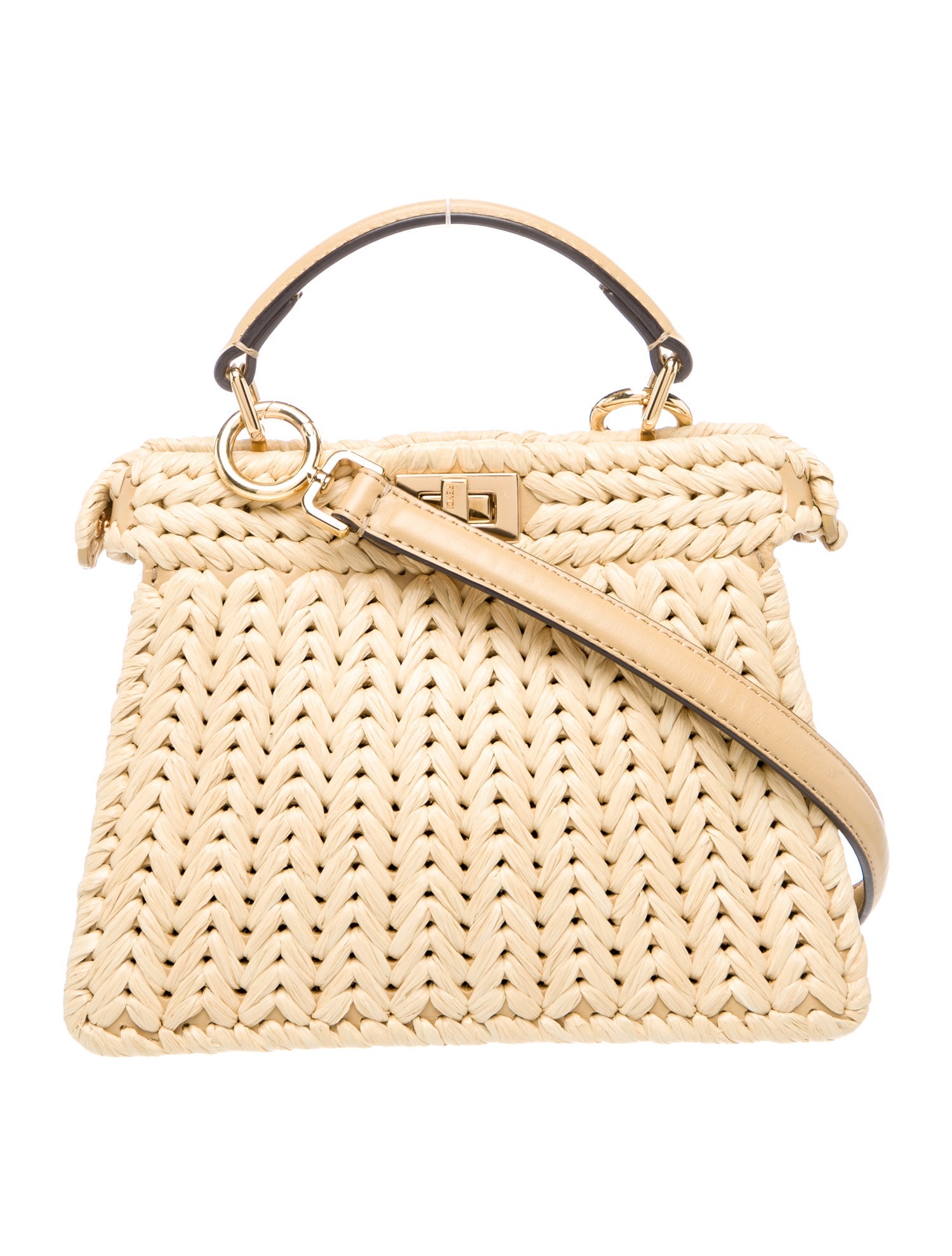 Fendi Raffia Peekaboo
