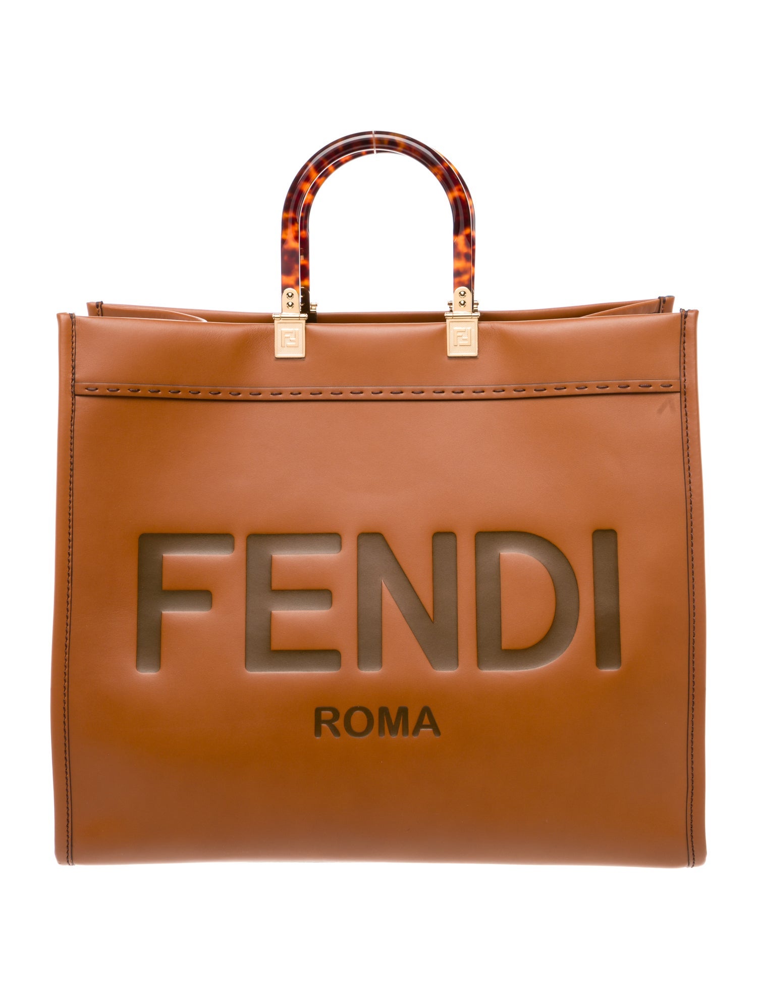 Fendi Leather Top Handle Bag
