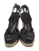 Fendi Canvas Leather Trim Embellishment D'Orsay Pumps