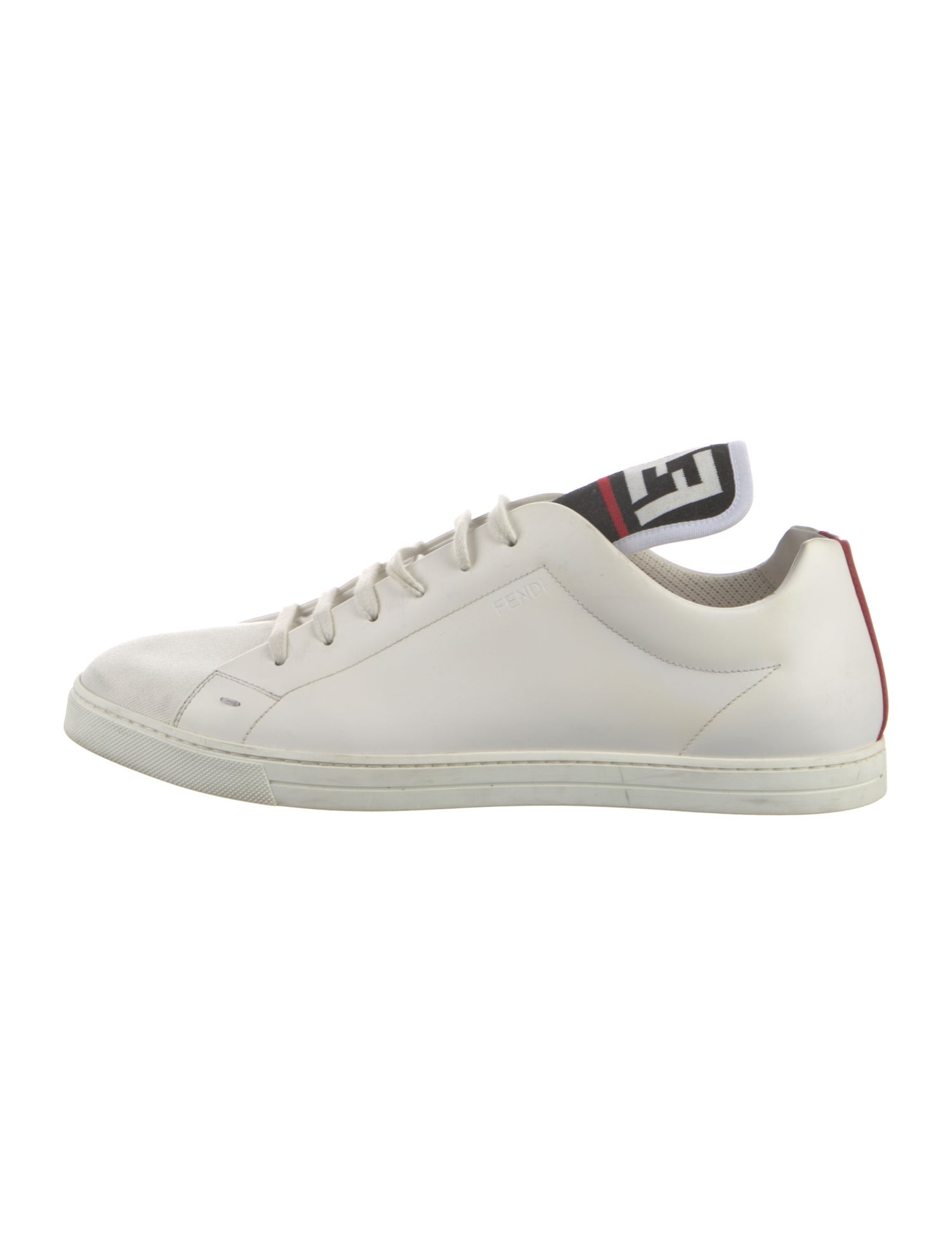 Fendi Zucca FF Logo Leather Sneakers