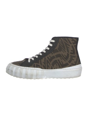 Fendi Canvas Printed Sneakers