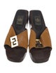 Fendi Leather Slides