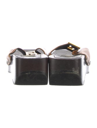 Fendi Leather Slides