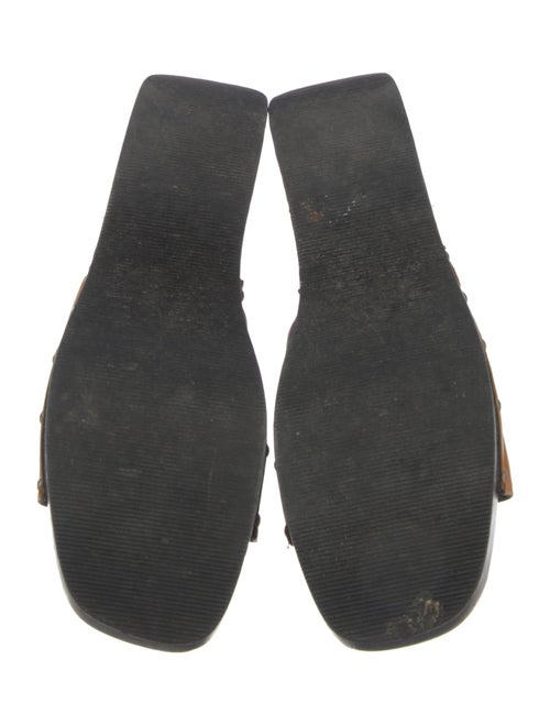 Fendi Leather Slides